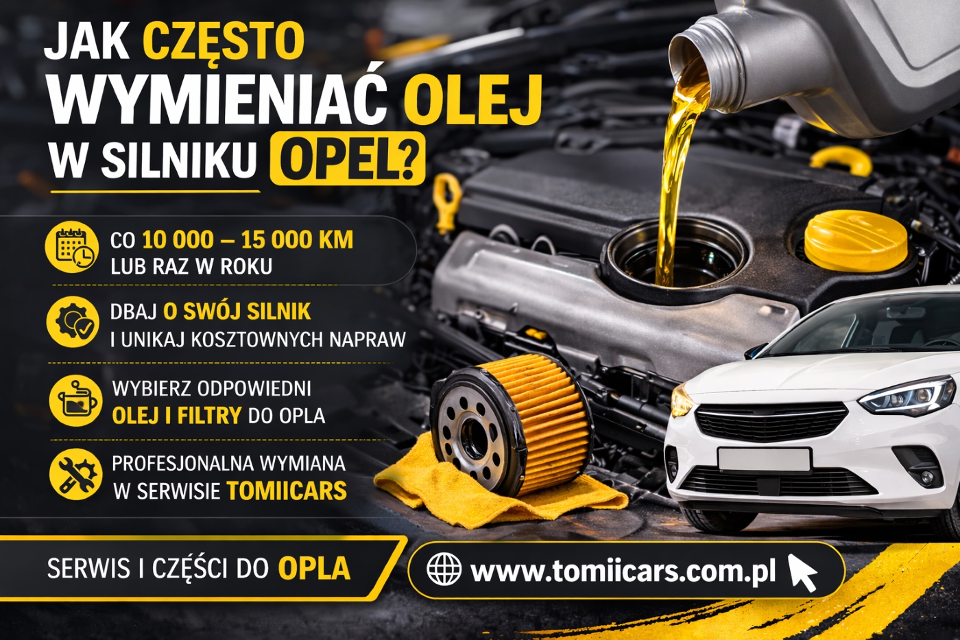 Interwał wymiany oleju w silnikach Opel