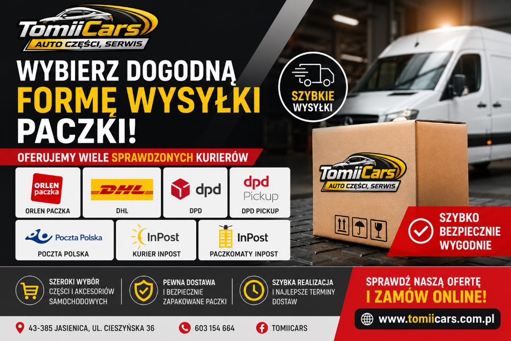 Wygodna forma dostawy części do samochodów