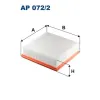Filtr powietrza Opel Corsa D - Diesel AP 072/2