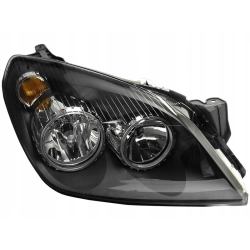 Reflektor przedni - Lampa Opel Astra H - Prawa  Czarna
