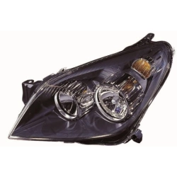 Reflektor przedni - Lampa Opel Astra H - Lewa Czarna