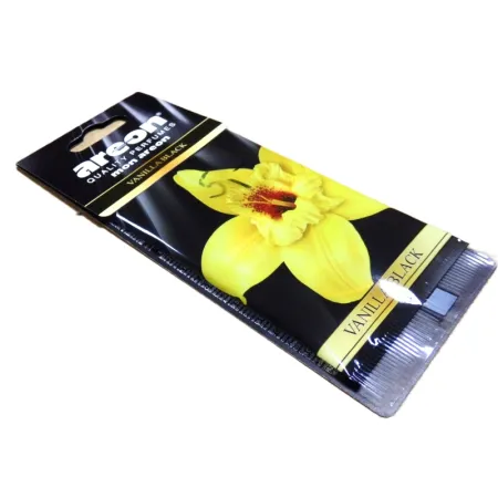 Zawieszka  - Choinka zapachowa Areon - Zapach  VANILLA BLACK