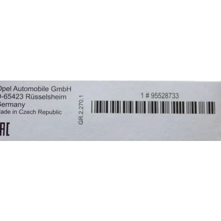 Świeca zapłonowa Opel 1,4 Turbo - Irydowa Oe 95528733