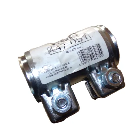 Łacznik rury układu wydechowego + obejmy