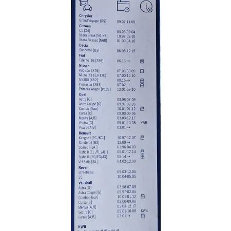 Pióro wycieraczki tył Opel 400 mm - Plastikowe  3397004632