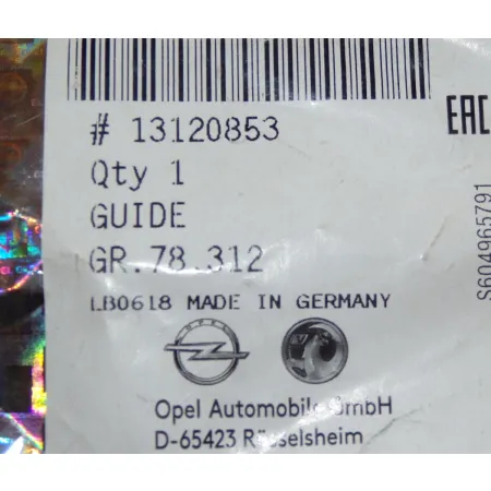 Ślizg zderzaka Opel numer katalogowy
