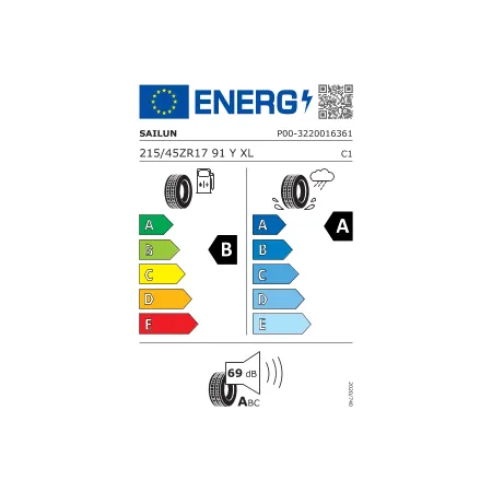 Opony letnie 215/45R17 Opona SAILUN  Atrzzo - Lato dot.25
