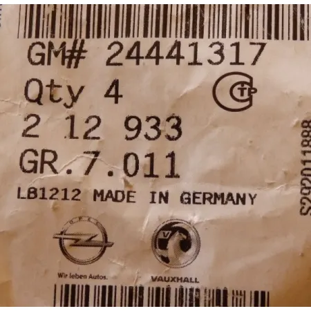 Blaszka rozprężna osłony pod silnik OPEL - GM 212933