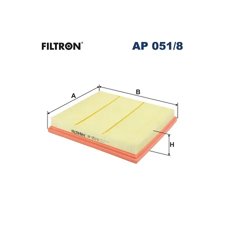 Filtr powietrza Opel Astra J - Benzyna AP 051/8